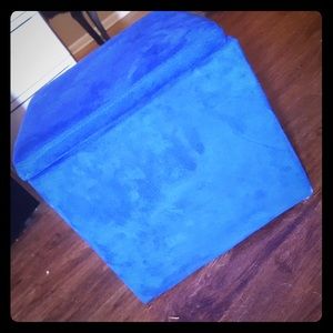 Cobalt blue ottoman